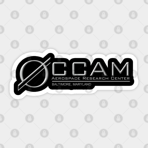 The Shape of Water Occam Aerospace Research Center Sticker by MonkeyKing